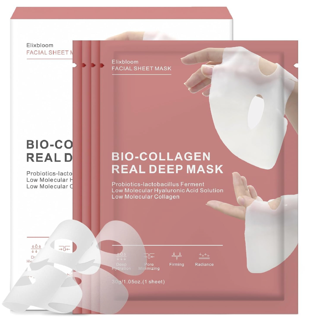 Glow Rest™ Bio Collagen Face Mask (Pack of 4)